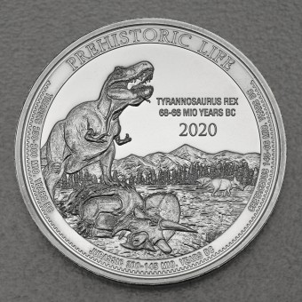 Silbermünze 1oz "Tyrannosaurus Rex 2020" Prehistoric Life