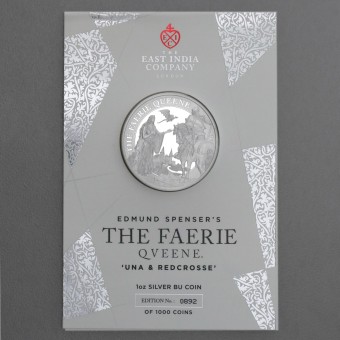 Silbermünze 1oz "Una and Redcrosse" 2023 (BU) in Card The Faerie Queene (St. Helena)