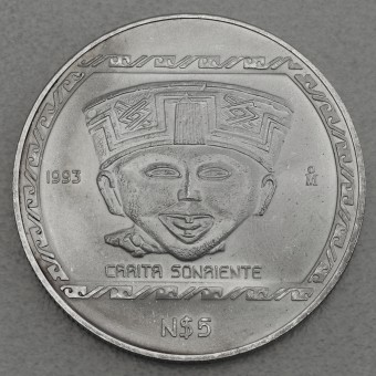 Silbermünze 1oz "Carita Sonriente" 1993 Präkolumbische Kulturen – Veracruz (Mexiko)