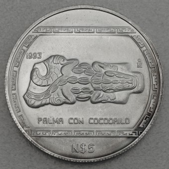 Silbermünze 1oz "Palma con Cocodrilo" 1993 Präkolumbische Kulturen – Veracruz (Mexiko)