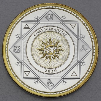 Silbermünze 1oz "Vivat Humanitas" 2020 (vergoldet) (Tokelau)