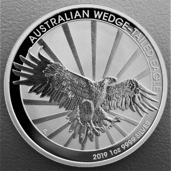 Silbermünze 1oz "Wedge-tailed Eagle" 2019 (Australien)