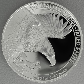 Silbermünze 1oz "Wedge-tailed Eagle" 2020 (PP/HR) (Australien)