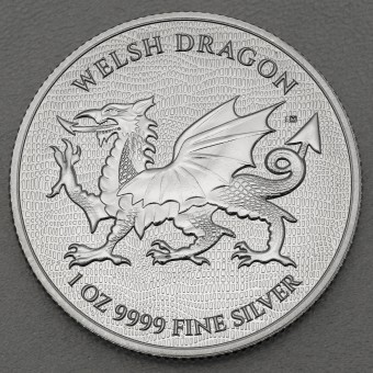 Silbermünze 1oz "Welsh Dragon" 2022 19% (Niue)