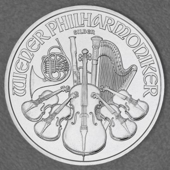 Silbermünze 1oz "Wiener Philharmoniker" aktueller Jahrgang 19% (Österreich)