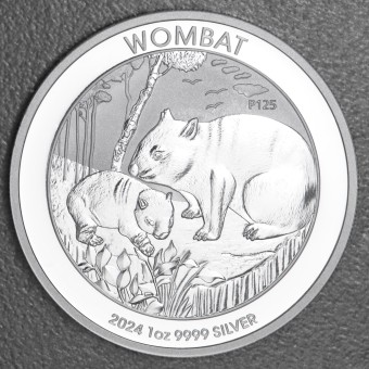 Silbermünze 1oz "Wombat" 2024 (Australien)