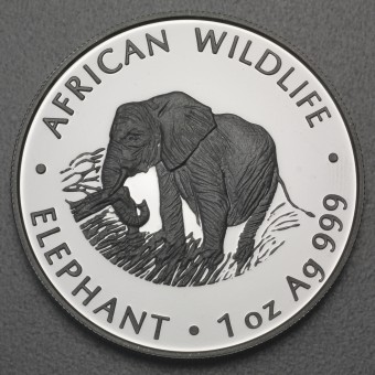 Silbermünze 1oz "Zambia Elefant 2000" African Wildlife