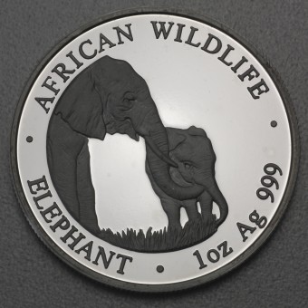 Silbermünze 1oz "Zambia Elefant" 2001 African Wildlife (Sambia)