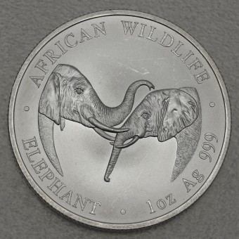 Silbermünze 1oz "Zambia Elefant" 2002 African Wildlife 19% (Sambia)