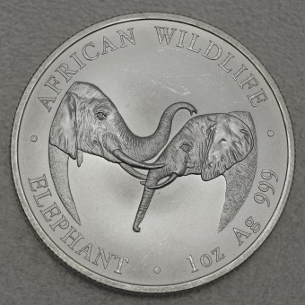 Silbermünze 1oz "Zambia Elefant 2002" African Wildlife