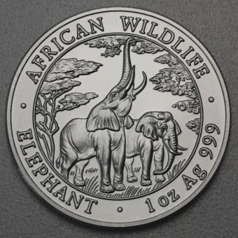 Silbermünze 1oz "Zambia Elefant 2003" African Wildlife