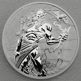 Silbermünze 1oz "Zeus 2020" Tuvalu "Gods of Olympus" Serie