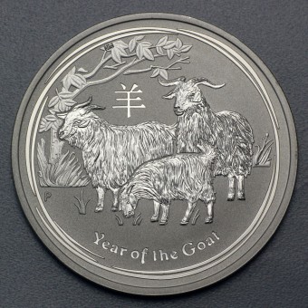 Silbermünze 1oz "Ziege" 2015 Lunar II – Year of the Goat 19% (Australien)