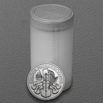 Silbermünze 20 x 1oz "Wiener Philharmoniker" verschiedene Jahrgänge Tube diff. (Österreich)