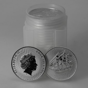 Silbermünze 20 x 1oz "Bounty" 2022 Tube New Generation (Cook Islands)