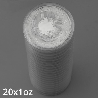 Silbermünze 20 x 1oz "Bis Idem Non Est Idem" 2023 Ottifanten – Rüsselherde Ottirand (Tuvalu)