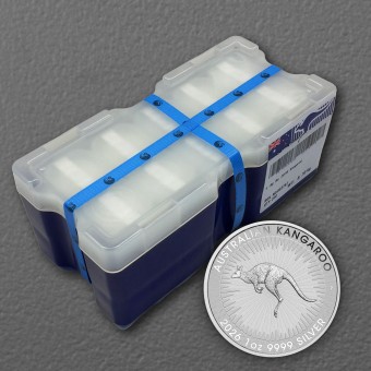 Silbermünze 250 x 1oz "Känguru" aktueller Jahrgang Masterbox 19 % (Australien)