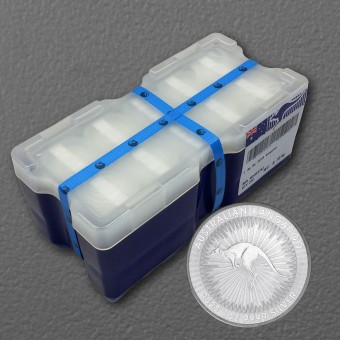 Silbermünze 250 x 1oz "Känguru" aktueller Jahrgang Masterbox (Australien)