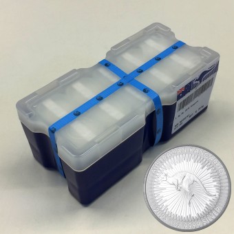 Silbermünze 250 x 1oz "Känguru" aktueller Jahrgang Masterbox (Australien)