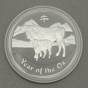 Silbermünze 2oz "2009 Ochse" Lunar II 