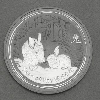 Silbermünze 2oz "2011 Hase" Lunar II 