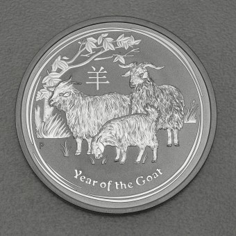 Silbermünze 2oz "2015 Ziege" Lunar II 