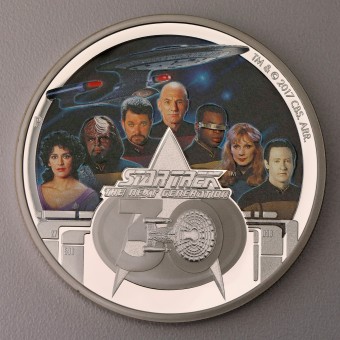 Silbermünze 2oz 2017 "Star Trek Next Generation" 