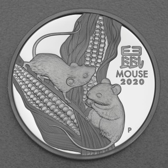 Silbermünze 2oz "Maus" 2020 (PP) Lunar III – Year of the Mouse (Australien)