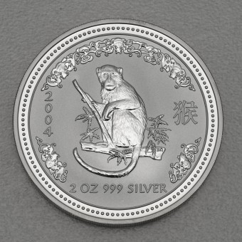 Silbermünze 2oz "Affe" 2004 Lunar I – Year of the Monkey 19% (Australien)