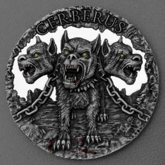 Silbermünze 2oz "Cameroon Cerberus" Antique Finish 