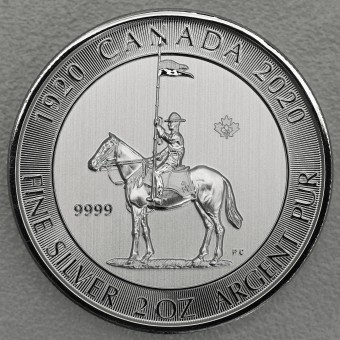 Silbermünze 2oz "Canada 100 Jahre Mounty" 2020 (Kanada)