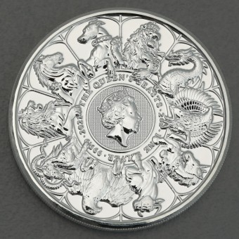 Silbermünze 2oz "Completer Coin 2021 Queens Beast" 