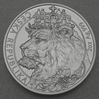 Silbermünze 2oz "Tschechischer Löwe" 2021 (Niue)