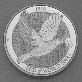 Silbermünze 2oz "End of World War II" 2018 Piedfort (Australien)
