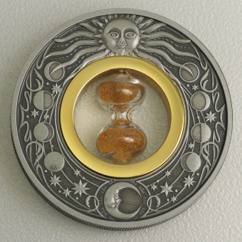 Silbermünze 2oz "Hourglass" 2021 (AF) (Tuvalu)