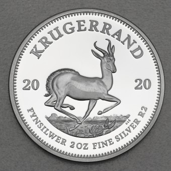 Silbermünze 2oz "Krügerrand" 2020 (PP) (Südafrika)