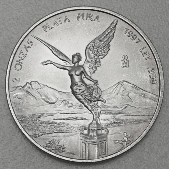 Silbermünze 2oz "Libertad" 1997 (Mexiko)