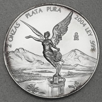 Silbermünze 2oz "Libertad" 2004 (Mexiko)