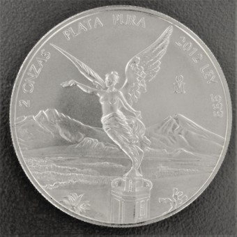 Silbermünze 2oz "Libertad" 2012 (Mexiko)