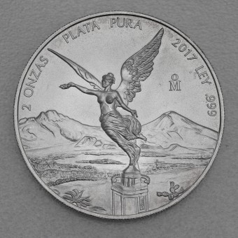 Silbermünze 2oz "Libertad" 2017 (Mexiko)