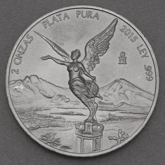 Silbermünze 2oz "Libertad" 2015 (Mexiko)