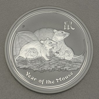 Silbermünze 2oz "Maus" 2008 Lunar II – Year of the Mouse 19% (Australien)