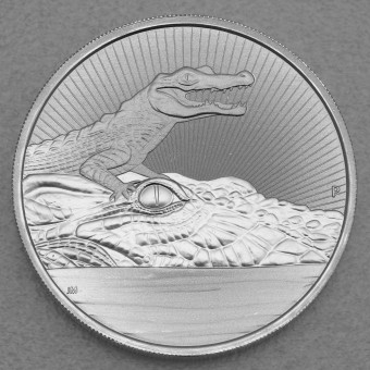 Silbermünze 2oz "Mother & Baby Krokodil" 2019 Next Generation (Australien)