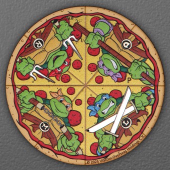 Silbermünze 2oz "Pizza Coin" 2025 (koloriert) Teenage Mutant Ninja Turtles™ (Tuvalu)