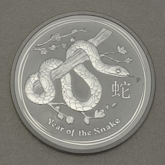 Silbermünze 2oz "Schlange" 2013 Lunar II – Year of the Snake 19% (Australien)
