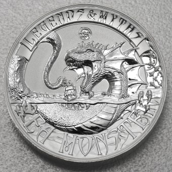 Silbermünze 2oz "Sea Monster" 2017 (HR/PP) Legends and Myths (Salomonen)