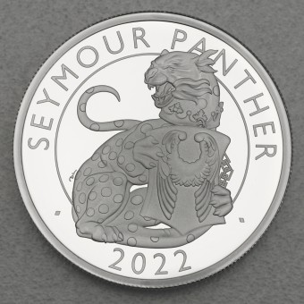 Silbermünze 2oz "Seymour Panther" 2022 (PP) Royal Tudor Beasts (Großbritannien)