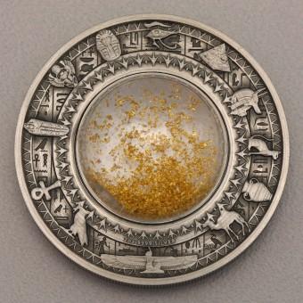 Silbermünze 2oz "Treasures of Ancient Egypt" Antique Finish