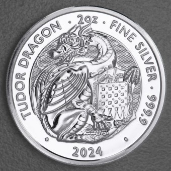 Silbermünze 2oz "Tudor Dragon" 2024 Royal Tudor Beasts (Großbritannien)