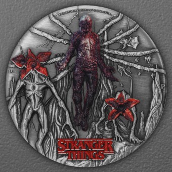 Silbermünze 2oz "Villains" 2026 (AF/koloriert) Stranger Things (Tuvalu)